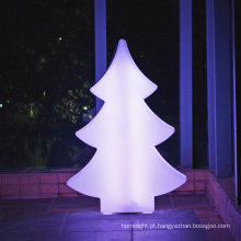 cor mudança árvore de Natal luz noturna para lâmpada de pé de pavimento decorativo de Natal